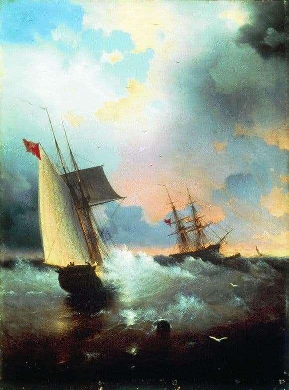 pintura Velero - Ivan Aivazovsky