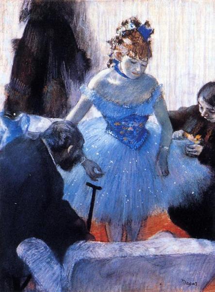 pintura Vestuario De Bailarines - Edgar Degas