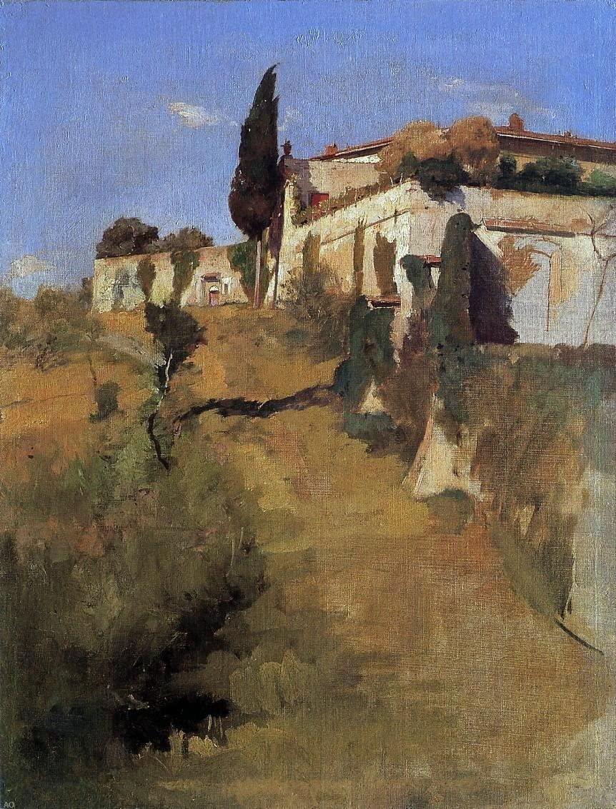 pintura Villa Castellani, Belloguardo - Frank Duveneck