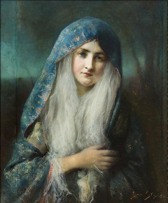 pintura Virgen - Jan Styka