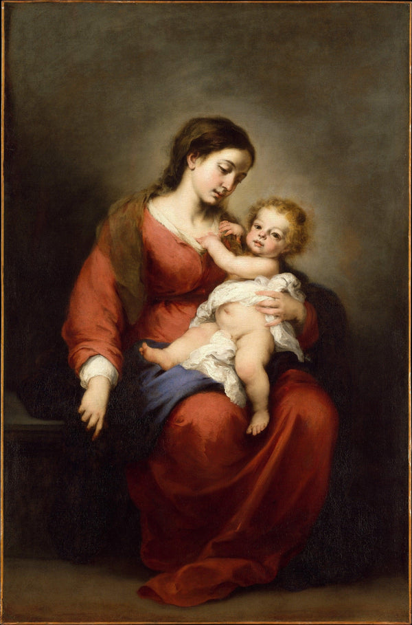 pintura Virgen y Niño - Bartolomé Esteban Murillo