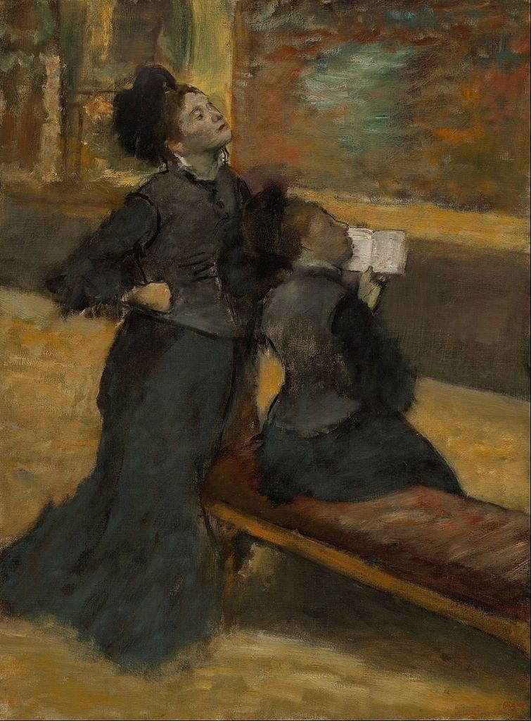 pintura Visita A Un Museo - Edgar Degas