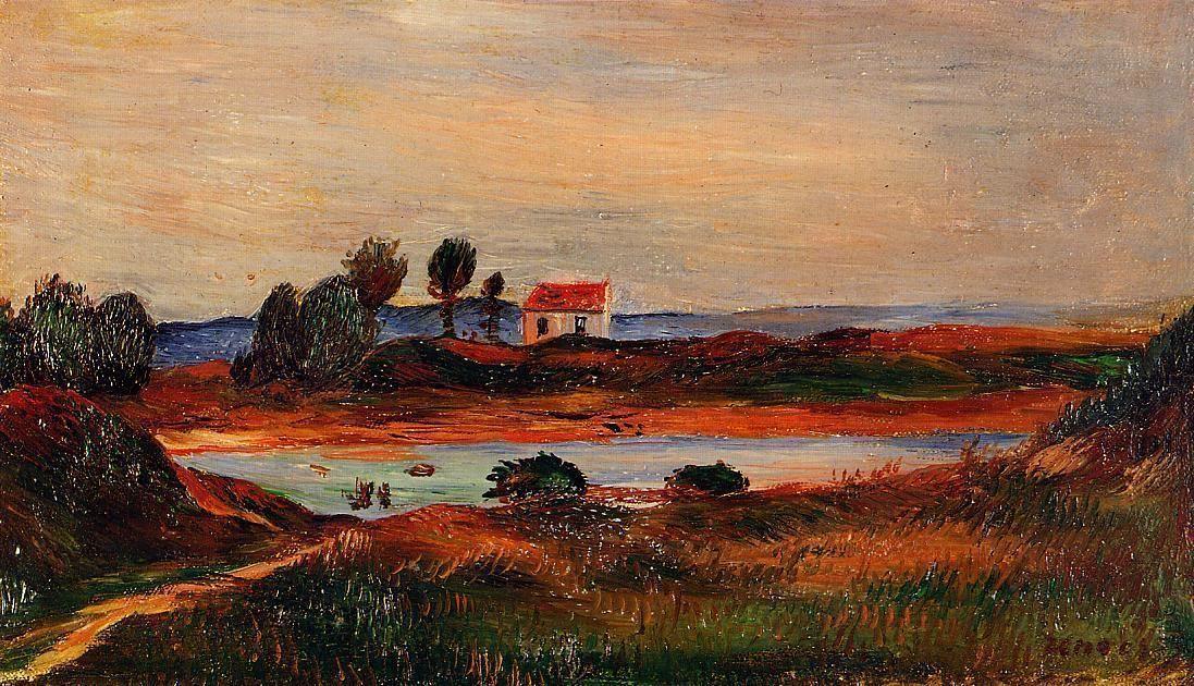 pintura Vista De Bretaña - Pierre-Auguste Renoir