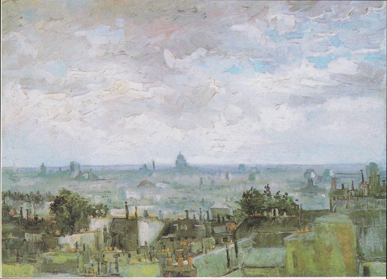 pintura Vista De París A Meudon - Vincent Van Gogh