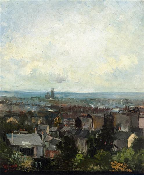 pintura Vista De París Desde Cerca De Montmartre - Vincent Van Gogh