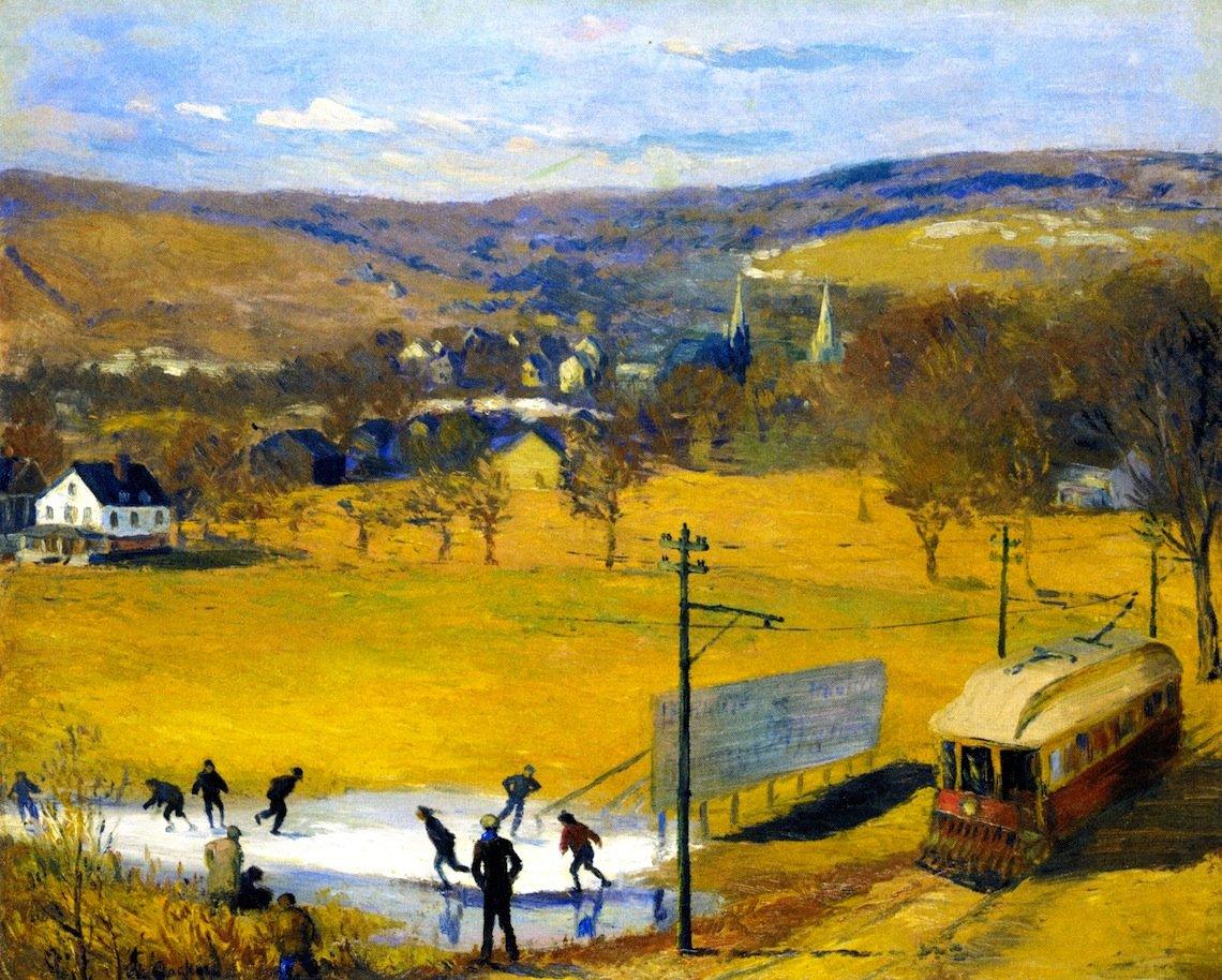 pintura Vista De West Hartford - William Glackens