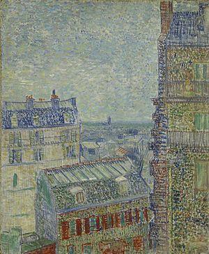 pintura Vista Desde La Sala De Vincent En La Rue Lepic - Vincent Van Gogh