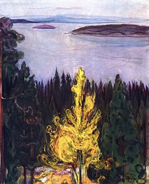 pintura Vista Desde Nordstrand - Edvard Munch