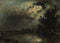 pintura Vista En Overschie A La Luz De La Luna - Johan Barthold Jongkind