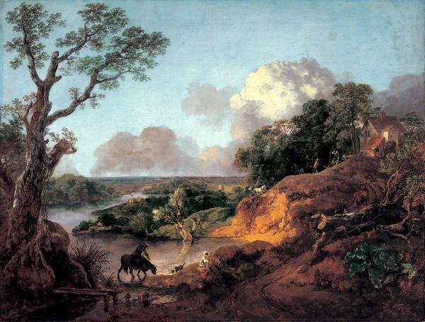 pintura Vista En Suffolk - Thomas Gainsborough