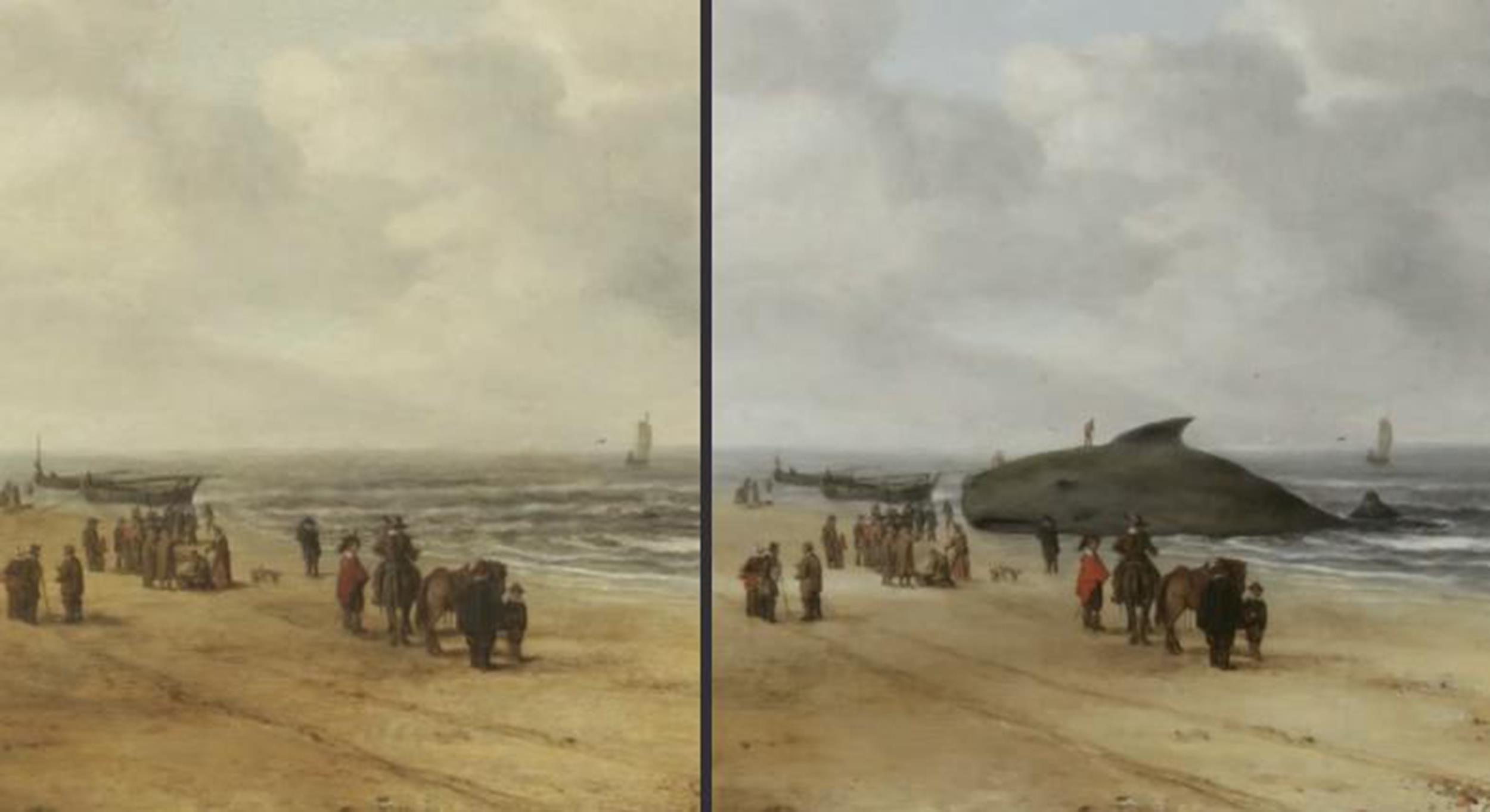 pintura Vista de las Arenas de Scheveningen - Hendrick van Anthonissen