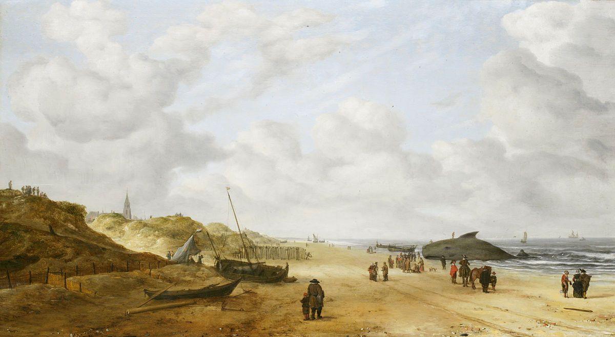 pintura Vista de las Arenas de Scheveningen - Hendrick van Anthonissen