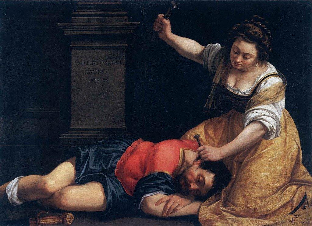 pintura Yael Y Sisera - Artemisia Gentileschi