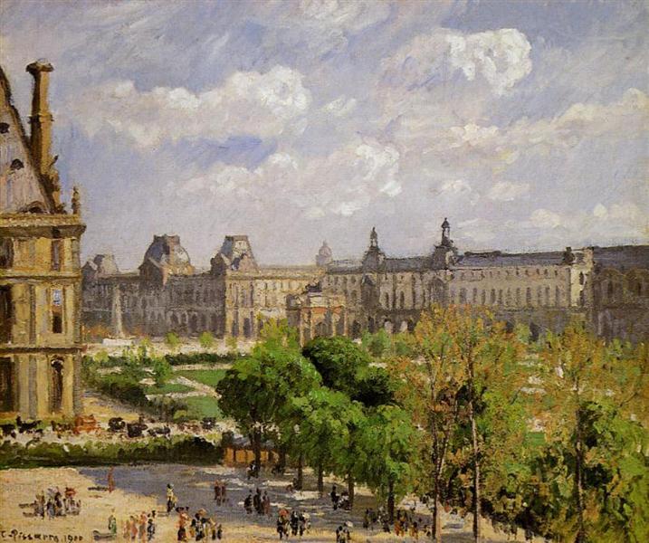 Place du Carrousel - Tuileries Gardens - 1900