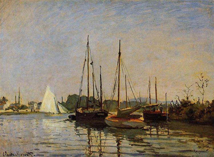 Barcos De Recreo - Argenteuil - C.1872-3 (Óleo Sobre Lienzo) - 1873