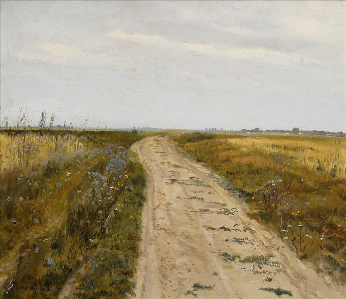 Road through a field - 1889