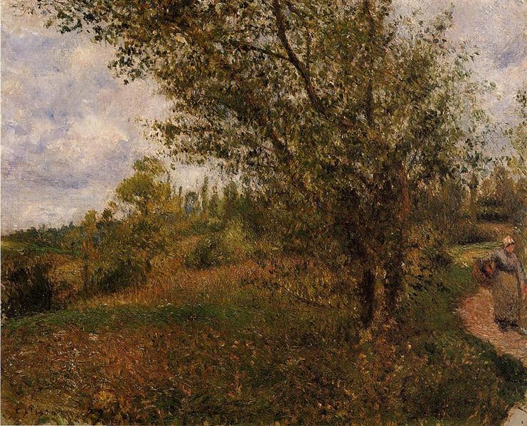 Pontoise landscape - Through the fields - 1879