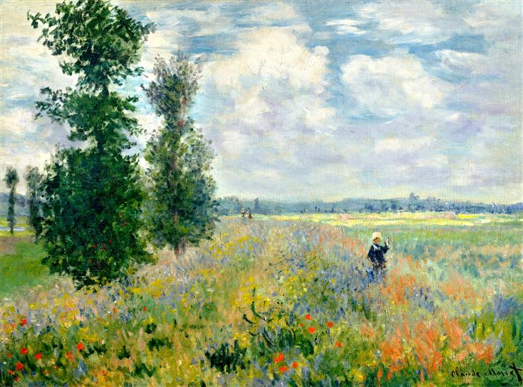 Campo De Amapolas - Argenteuil - 1875