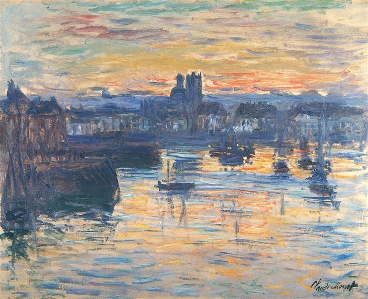 Port of Dieppe - Evening - 1882