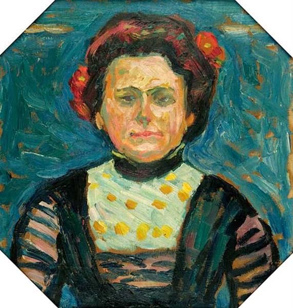 Portret van mevrouw Cuhrt - 1908