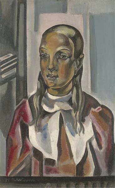 Retrato De Joven Mujer - 1925