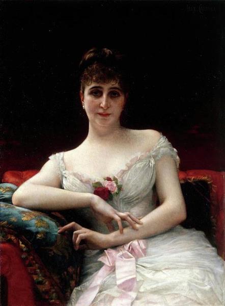 Retrato de Madame Edouard Hervé - 1884