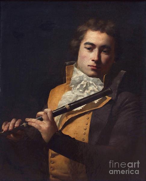 Retrato Del Flautista - Francois Devienne