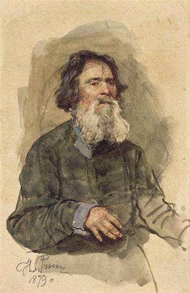 Retrato De Un Campesino Barbudo - 1879