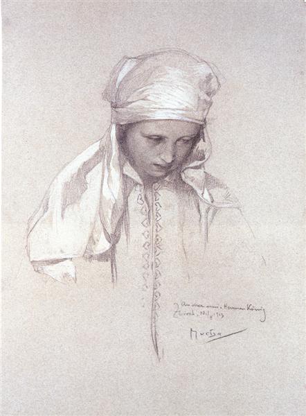 Portrait d'une fille - 1913