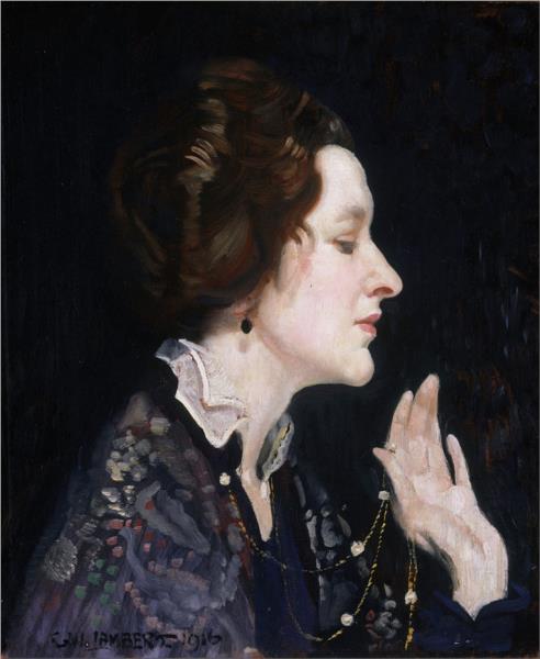 Portrait of a lady (also known as Thea Proctor) - 1916