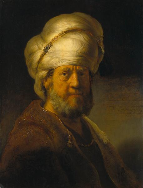 Portret mężczyzny ubranego w ubrania orientalne - 1635