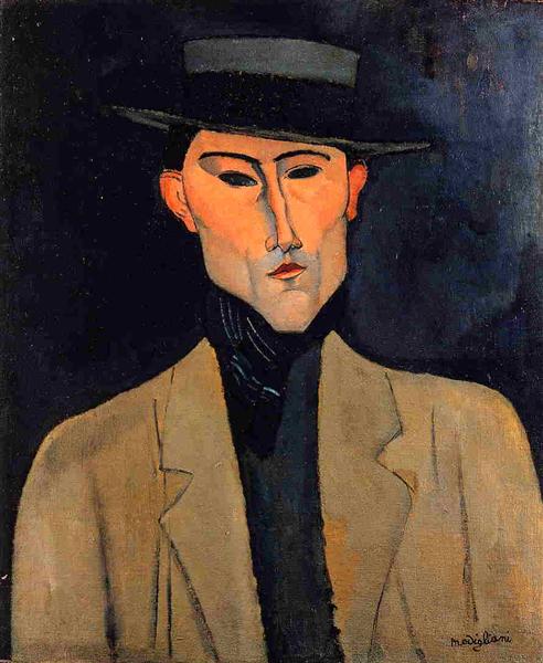 Retrato De Un Hombre Con Sombrero (José Pacheco) - 1915