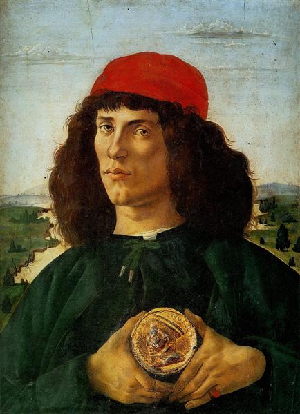 Portrait of a Man with the Medal of Cosimo - 1474