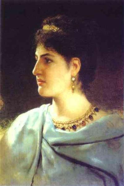 Retrato De Una Mujer Romana - 1890