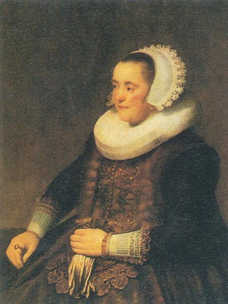 Porträt einer sitzenden Frau - 1632