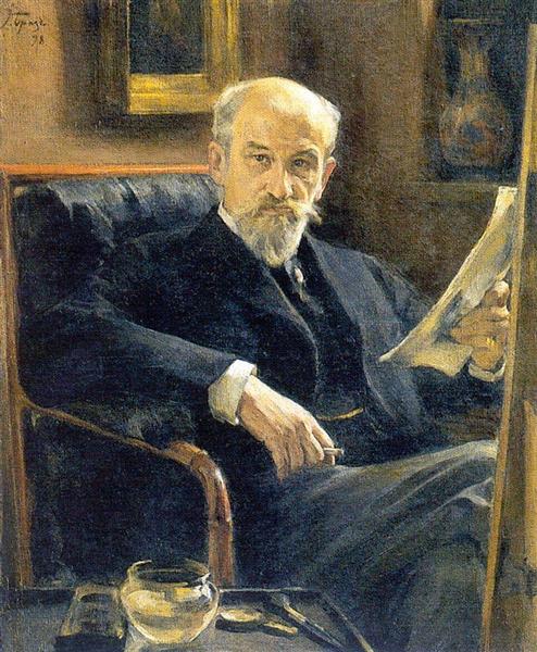 Osip Braz (Autor). Porträt von A. Sokolov - 1898