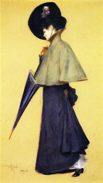 Portrait of a standing woman - 1898