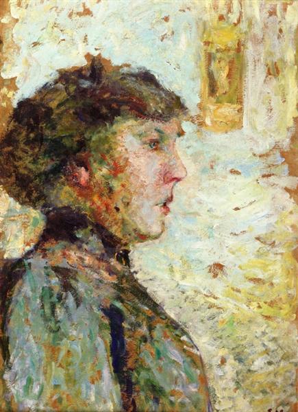 Portrait d'une femme de profil - 1908