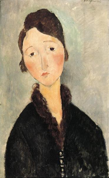 Retrato de uma jovem mulher - 1918