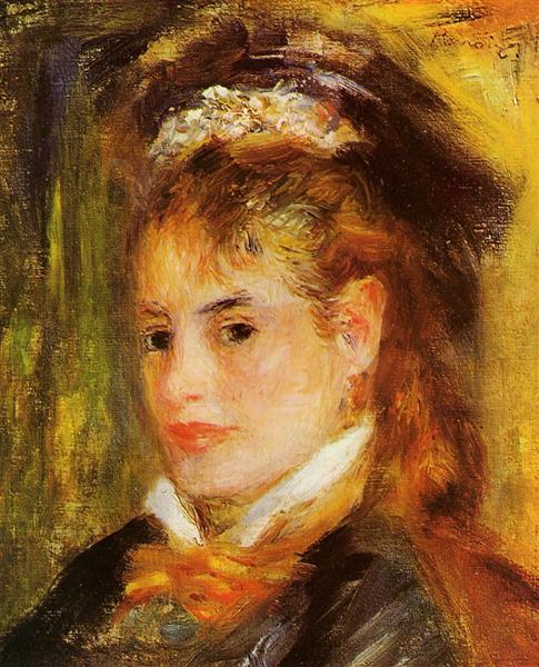 Retrato De Una Mujer Joven - 1876