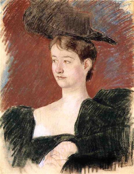 Portrait d'une jeune femme vêtue de vert - 1898