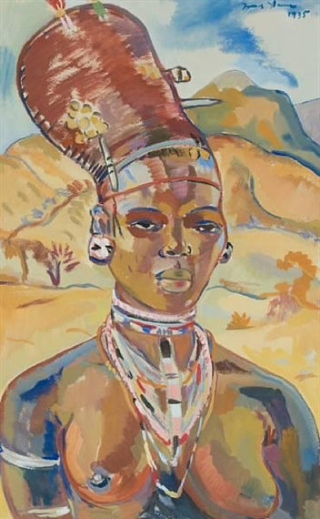 Retrato De Una Mujer Zulú - 1935