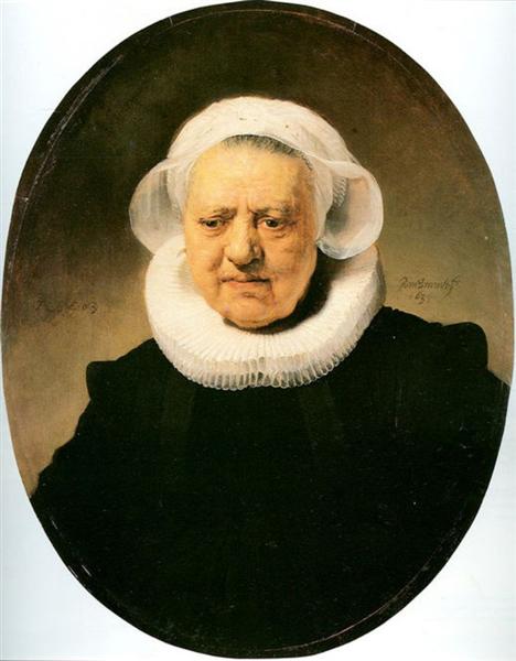 Retrato De Aechje Claesdar - 1634