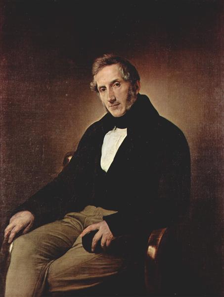 Porträtt av Alejandro Manzoni - 1841