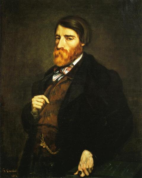 Retrato De Alfred Bruyas (Solución De Pintura) - 1853