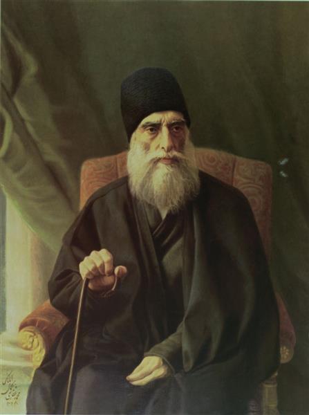 Porträtt av Ali Reza Khan Azod Al -Molk - 1910