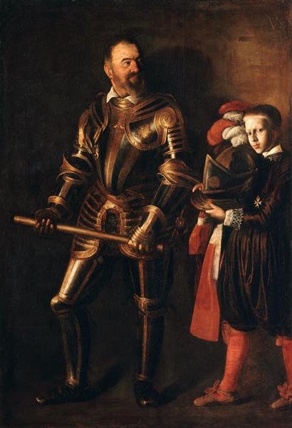 Retrato de Alof de Wignacourt e sua página - 1608