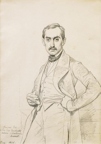 Retrato De Alphonse Hennet De Goutel - 1846