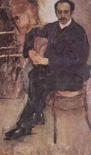 Portrait of an Armenian artist V. Akhikyan - 1908