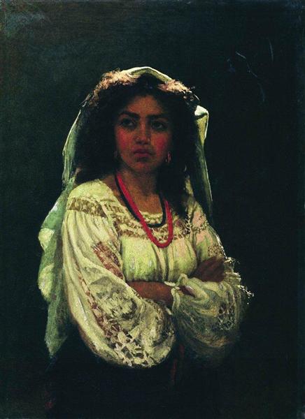 Retrato De Una Mujer Italiana - 1870